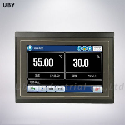 Controlador Digital de Temperatura e Umidade Temi970 com Tela Sensível ao Toque de 7 polegadas, Precisão de ±0.2℃ e 24 Grupos de Programas