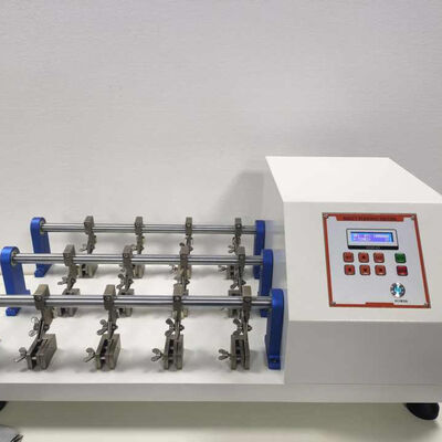 UP-4002 Bally Leather Flexing Tester with 6,12,24 Sets Test Position, 22.5° Flexing Angle, and 70x45mm Sample Size for Leather and Footwear Testing