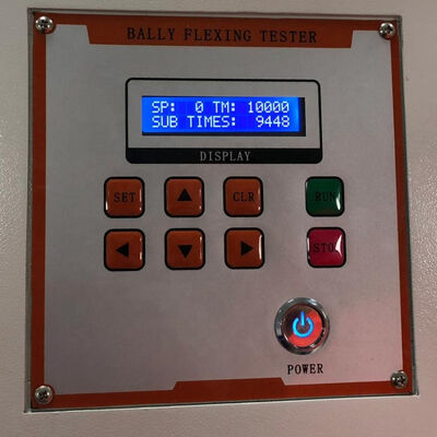 UP-4002 Bally Leather Flexing Tester with 6,12,24 Sets Test Position, 22.5° Flexing Angle, and 70x45mm Sample Size for Leather and Footwear Testing