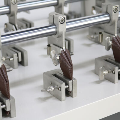 UP-4002 Bally Leather Flexing Tester with 6,12,24 Sets Test Position, 22.5° Flexing Angle, and 70x45mm Sample Size for Leather and Footwear Testing