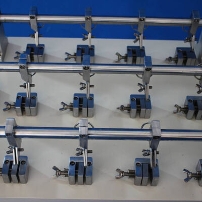 UP-4002 Automatic Leather Bending Tester with 6 Sets Test Position, 22.5° Flexing Angle, and 100 Cycles/Min Flexing Speed for Leather and Footwear