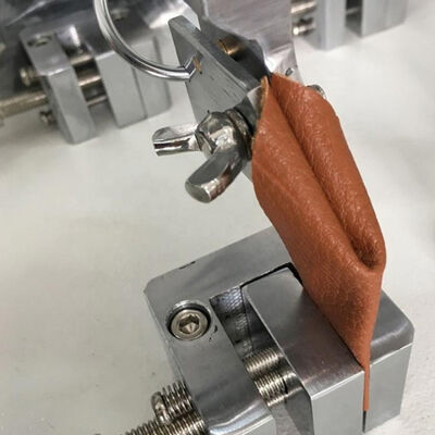 UP-4002 Automatic Leather Bending Tester with 6 Sets Test Position, 22.5° Flexing Angle, and 100 Cycles/Min Flexing Speed for Leather and Footwear