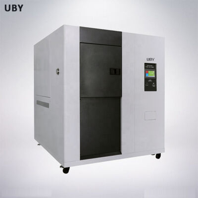 Câmara de ensaio de temperatura de impacto de dupla zona com controlo independente da umidade