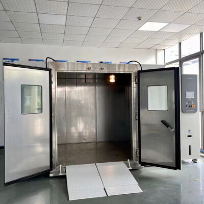 Walk-in Environmental Test Chamber with Solar Simulation System Compliant with DIN 75 220 Standard and Customizable Size