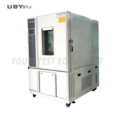 ตู้ทดสอบอุณหภูมิและความชื้นคงที่ UP-6195 พร้อมช่วงอุณหภูมิ -70~180°C, การควบคุมความชื้น 20%~98%, และหน้าจอ LCD แบบตั้งโปรแกรมได้