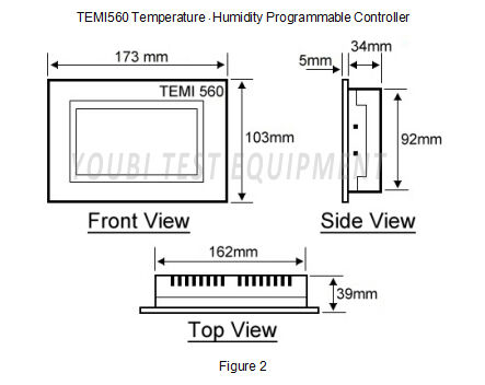 Temi560 5-inch Color Touch Screen Temperature and Humidity Controller with 120 Program Groups and Fault SMS Alarm System