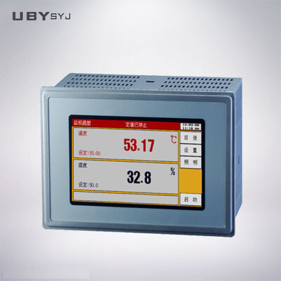 Temi580 Temperatuur- en Vochtigheidsregelaar met 5-inch Touchscreen ±0.2ºC Nauwkeurigheid en 4 DI-alarmen