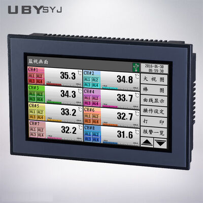 TEMI990 High-precise Temperature and Humidity Programmable Controller with 7-inch Color TFT Touchscreen and 3-channel PT100 Input for ±0.2ºC Accuracy