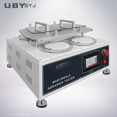 Tester di abrasione Martindale automatico a 4 stazioni salvaspazio per test su tessuti e stoffe