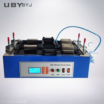 UP-1007 Wet Abrasion Scrub Tester met een slaglengte van 300 mm, 5~95 keer/min verstelbare frequentie en 454±10 g borstelgewicht