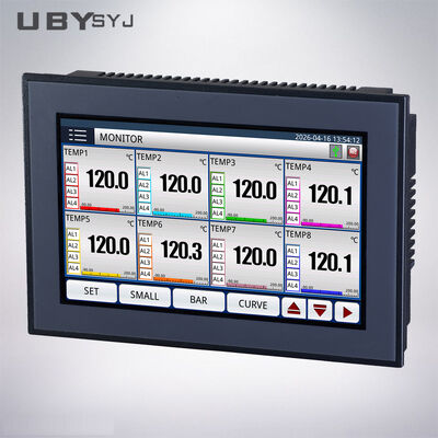 TEMI990 High-precise Temperature and Humidity Programmable Controller with 7-inch Color TFT Touchscreen and 3-channel PT100 Input for ±0.2ºC Accuracy