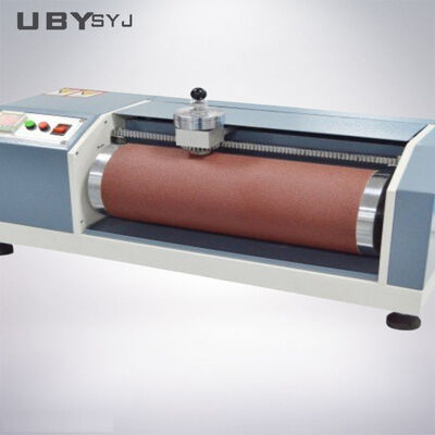 UP-1001 DIN Abrasion Tester with Tilting Specimen Holder (3°) and Laterally Moving Roller for Rubber and Leather Testing