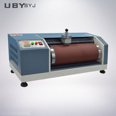 UP-1001 DIN Abrasion Tester with Tilting Specimen Holder (3°) and Laterally Moving Roller for Rubber and Leather Testing