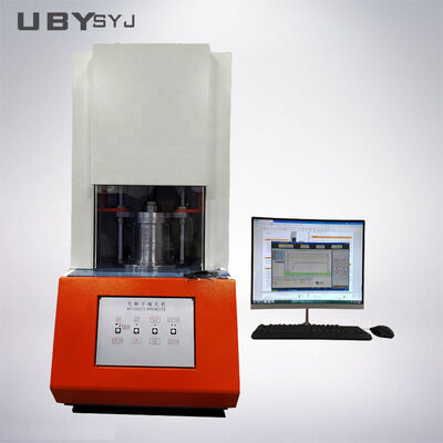 UP-5009 Mooney Viscometer พร้อมความแม่นยำในการควบคุมอุณหภูมิ ±0.3°C และความเร็วโรเตอร์ 2 รอบต่อนาทีสำหรับการทดสอบยาง