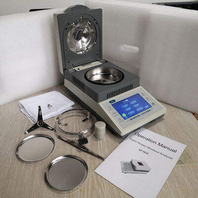 UP-5016 Digital Halogen Moisture Analyzer with 0.001g Readability 5-inch LCD Screen and High-Efficiency Halogen Lamp