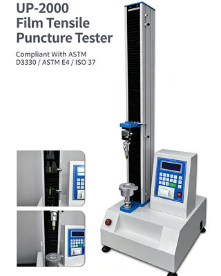 Film Tensile and Puncture Tester Universal Testing Machine with ±0.5% Accuracy 800mm Test Stroke and Stepper Motor Driven