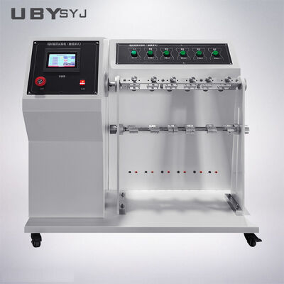 6-Station Independent Cable Wire Bending Tester with Adjustable 10° to 180° Angle and Auto-Break Detection for USB Cord Flex Endurance Testing