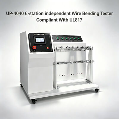 6 Station Wire Swing Bending Test Equipment with Adjustable Bending Angle and UL817 Standard Compliance