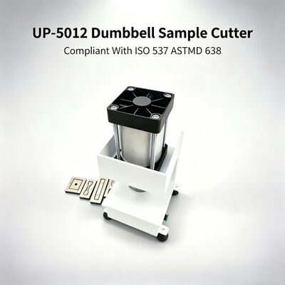 Dumbbell Sample Cutter Tensile Test Die Cutter Compliant With ASTM D412 D638 High-Precision Hardened Tool Steel 120mm Pressure Plate Diameter