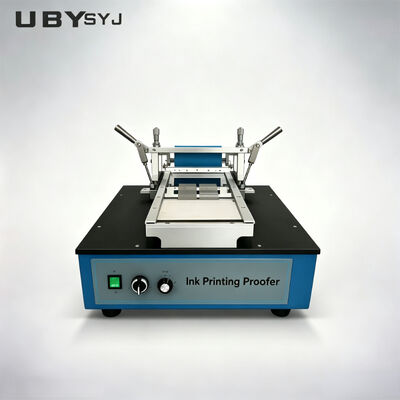 Inkprinting Proofer met instelbare druksnelheid, aanpasbare beproevingsbreedte en optionele siliconen/rubberroller voor laboratoriumtests